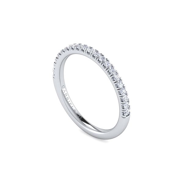 14K White Gold 0.25ctw G-H/SI1 Diamond Wedding Band Size 6.5 Image 2 Raleigh Diamond Fine Jewelry Raleigh, NC