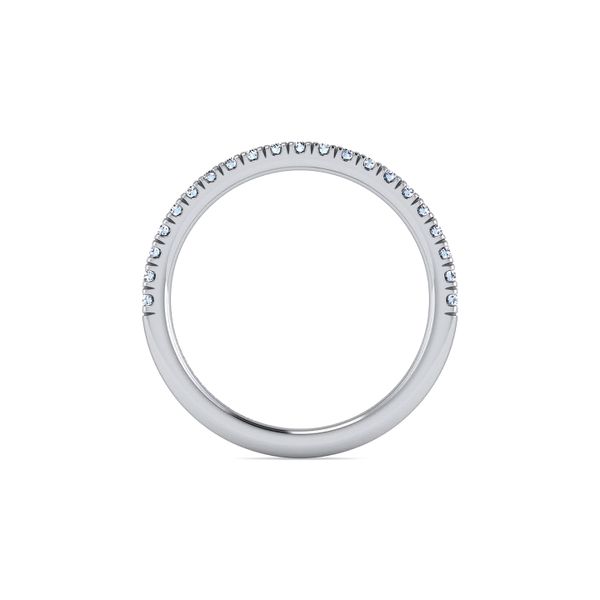 14K White Gold 0.25ctw G-H/SI1 Diamond Wedding Band Size 6.5 Image 3 Raleigh Diamond Fine Jewelry Raleigh, NC