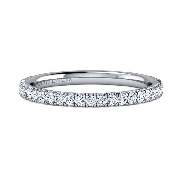 14K White Gold 0.25ctw G-H/SI1 Diamond Wedding Band Size 6.5 Raleigh Diamond Fine Jewelry Raleigh, NC