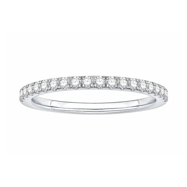 RD Classic 14K White Gold 0.25ctw F/VS2+ Cathedral Band Natural Diamonds Size 6 Raleigh Diamond Fine Jewelry Raleigh, NC