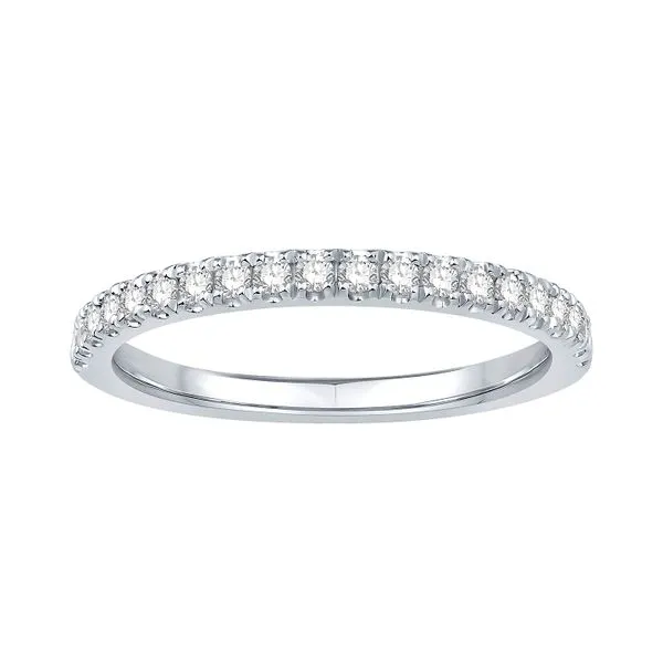Platinum 0.27ctw Diamond Wedding Band Size 6 Raleigh Diamond Fine Jewelry Raleigh, NC