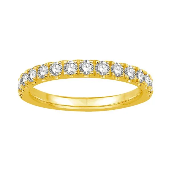 RD CLASSIC 18K Yellow Gold 1/2cttw F/VS+ Accented Ladies Half Anniversary Diamond Wedding Band Size 6 Raleigh Diamond Fine Jewelry Raleigh, NC