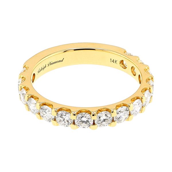 14K Yellow Gold 1.50cttw F-G/SI2 Diamond 15-Stone Anniversary Band Sz 7 Raleigh Diamond Fine Jewelry Raleigh, NC