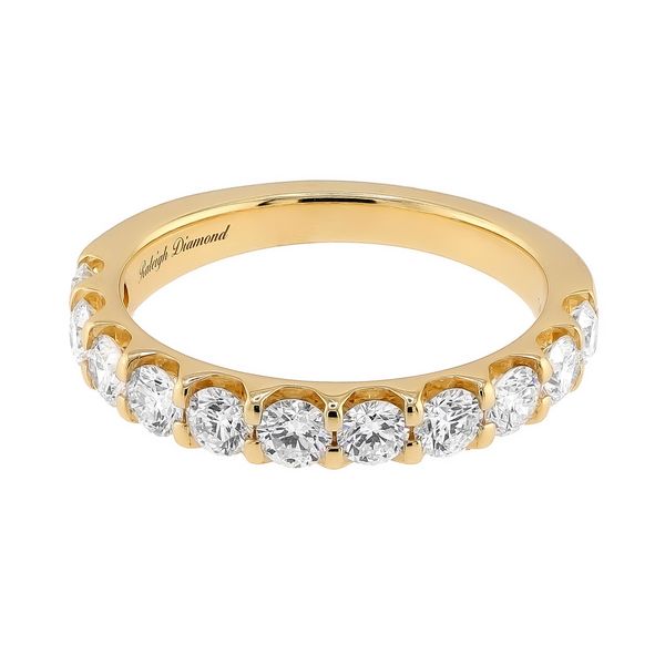 14K Yellow Gold 1.25cttw Diamond 11-Stone Half Anniversary Wedding Band Sz 7 Raleigh Diamond Fine Jewelry Raleigh, NC