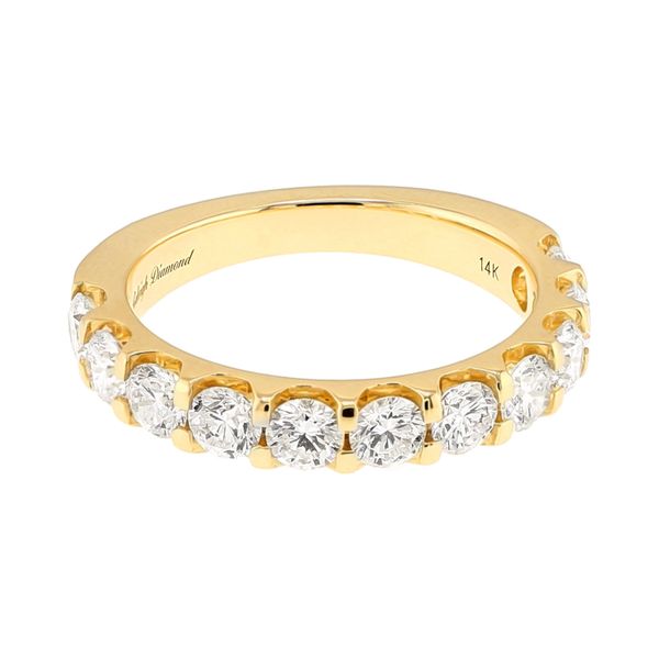 14K Yellow Gold 1.75cttw F-G/SI2 Diamond 11-Stone Wedding Band Sz 7 Raleigh Diamond Fine Jewelry Raleigh, NC