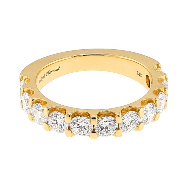 14K Yellow Gold 2.00cttw F-G/SI2 Diamond 11-Stone Wedding Band Sz 7 Raleigh Diamond Fine Jewelry Raleigh, NC