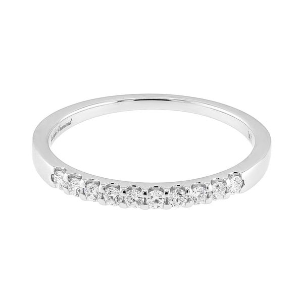 14K White Gold 0.20cttw F-G SI2 Diamond 10-Stone Anniversary Band Sz 7 Raleigh Diamond Fine Jewelry Raleigh, NC