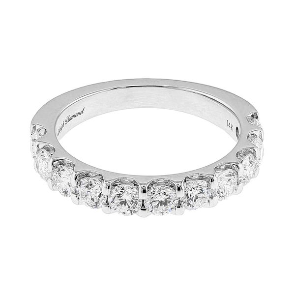 14K White Gold 1.50cttw F-G/SI2 Diamond 11-Stone Wedding Band Sz 7 Raleigh Diamond Fine Jewelry Raleigh, NC