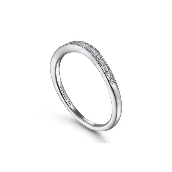 14K White Gold 0.07ctw G-H/SI2+ Diamond Band Size 6.5 Image 2 Raleigh Diamond Fine Jewelry Raleigh, NC