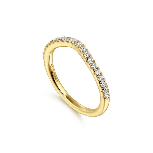 14K Yellow Gold 0.25ctw G-H/SI2+ Diamond Wedding Band Size 6.5 Image 2 Raleigh Diamond Fine Jewelry Raleigh, NC