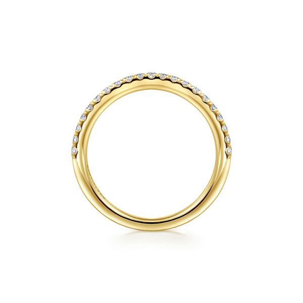 14K Yellow Gold 0.25ctw G-H/SI2+ Diamond Wedding Band Size 6.5 Image 3 Raleigh Diamond Fine Jewelry Raleigh, NC