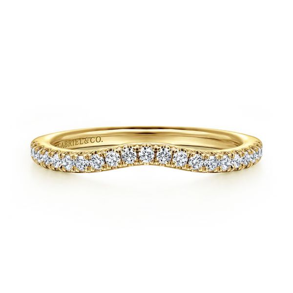 14K Yellow Gold 0.25ctw G-H/SI2+ Diamond Wedding Band Size 6.5 Raleigh Diamond Fine Jewelry Raleigh, NC