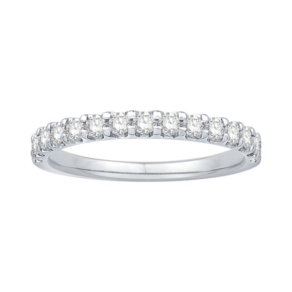 14K White Gold 0.50ctw F-G/SI2 Diamond Wedding Band Size 7 Raleigh Diamond Fine Jewelry Raleigh, NC