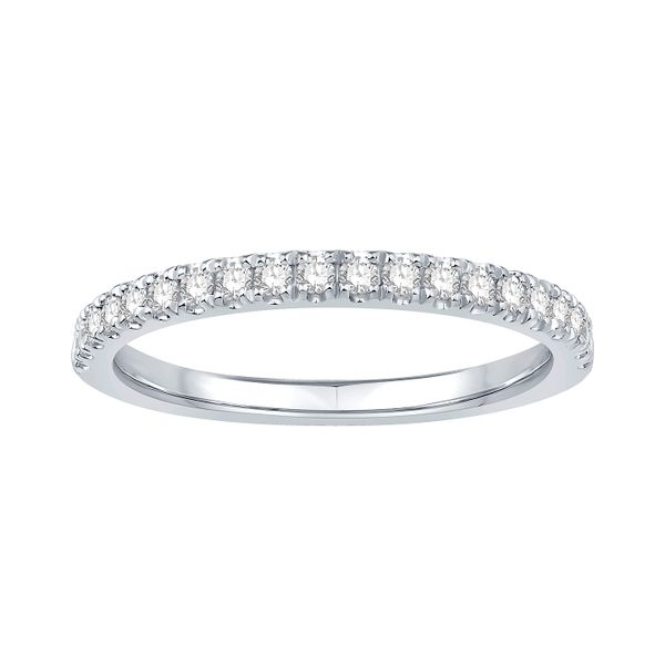 RD Classic Signature 14K White Gold 0.27cttw F/VS2+ Diamond Wedding Band Size 6 Raleigh Diamond Fine Jewelry Raleigh, NC