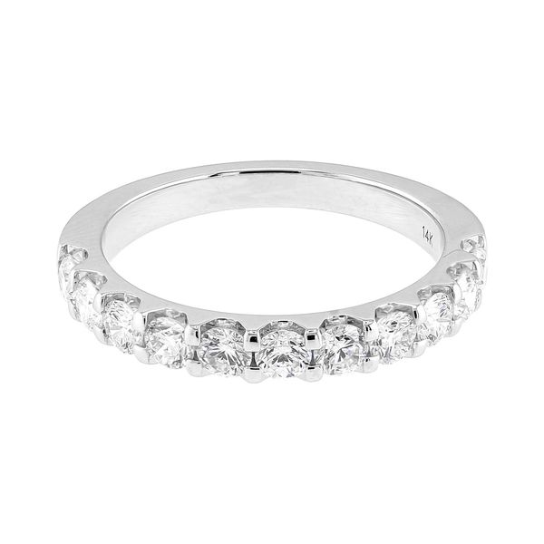 14K White Gold 1.00cttw Diamond 11-Stone Half Anniversary Wedding Band Sz 7 Raleigh Diamond Fine Jewelry Raleigh, NC