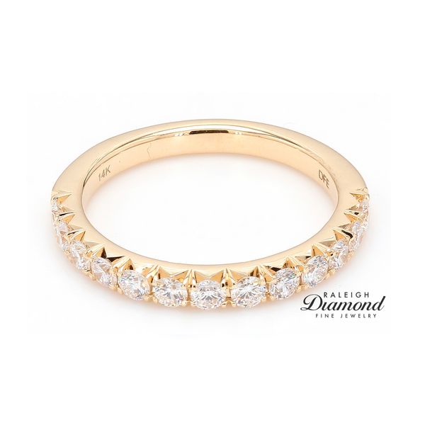 14K Yellow Gold Diamond Wedding Band Raleigh Diamond Fine Jewelry Raleigh, NC