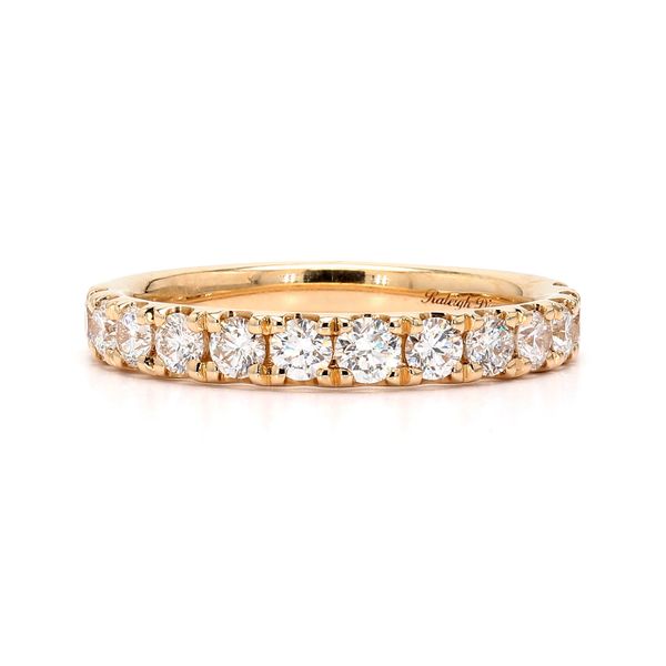 14K Yellow Gold 0.80ctw Diamond Wedding Band Size 6 Raleigh Diamond Fine Jewelry Raleigh, NC