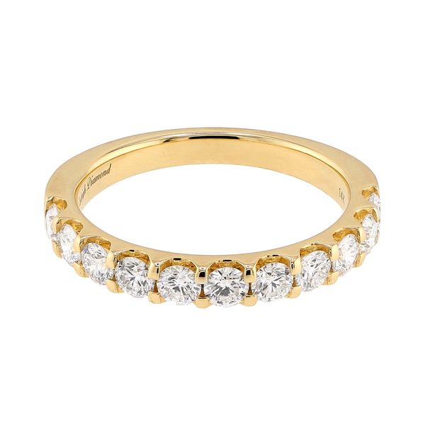 14K Yellow Gold 1.00cttw 11-Stone Half Anniversary Diamond Wedding Band Sz 7 Raleigh Diamond Fine Jewelry Raleigh, NC