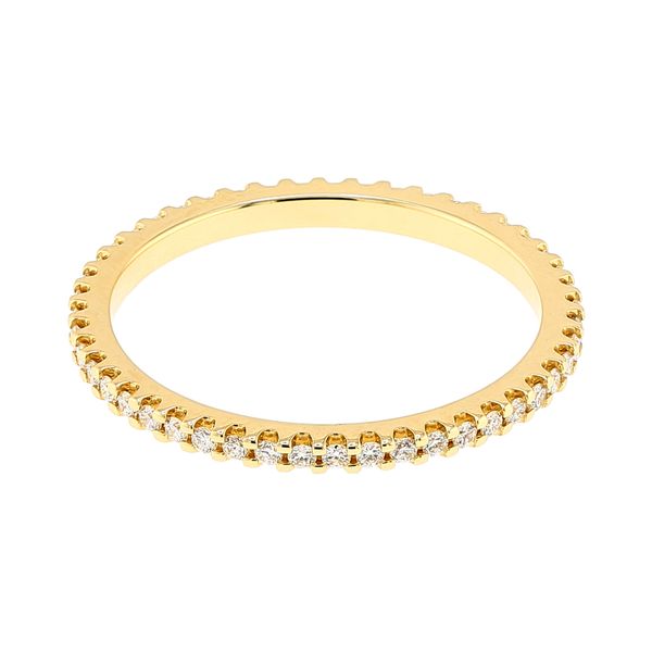 14K Yellow Gold 0.30ctw Diamond Full Anniversary Ladies Wedding Band Sz 7 Raleigh Diamond Fine Jewelry Raleigh, NC