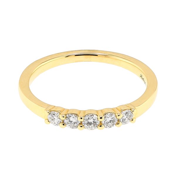 14K Yellow Gold 0.33ctw F-G/SI2 Diamond 5-Stone Wedding Band Sz 7 Raleigh Diamond Fine Jewelry Raleigh, NC