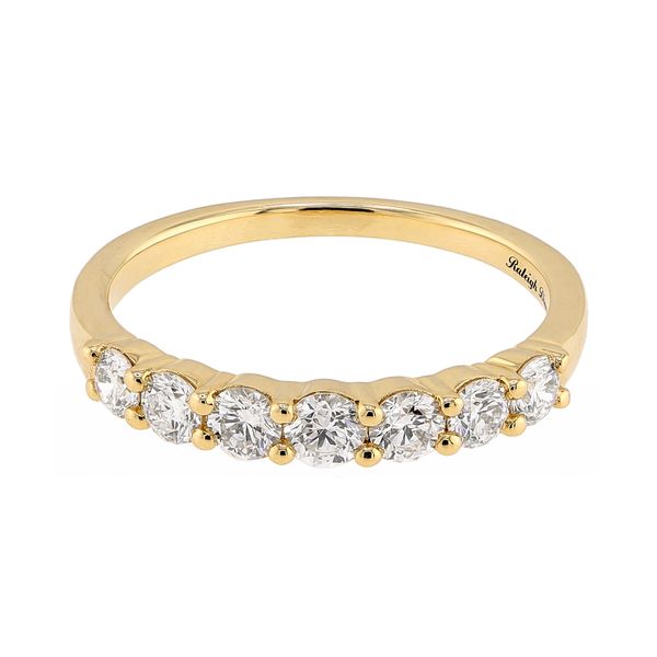 14K Yellow Gold 0.75ctw F-G/SI2 Diamond 7-Stone Wedding Band Sz 7 Raleigh Diamond Fine Jewelry Raleigh, NC