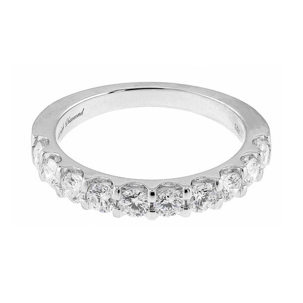 14K White Gold 1.00cttw F-G/SI2 Diamond 10-Stone Anniversary Band Sz 7 Raleigh Diamond Fine Jewelry Raleigh, NC