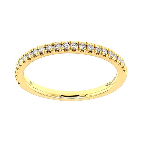 18K Yellow Gold 0.21ctw Diamond Ladies Wedding Band Sz 6 Raleigh Diamond Fine Jewelry Raleigh, NC