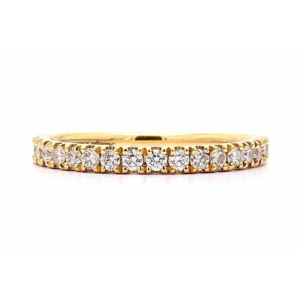 RD Classic Signature 18K Yellow Gold 0.375ctw F/VS+ Accented Diamond Wedding Band Sz 6 Raleigh Diamond Fine Jewelry Raleigh, NC