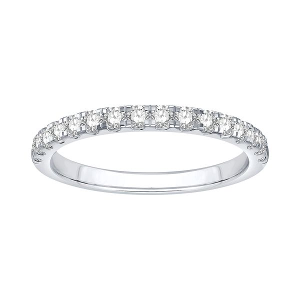 Platinum 0.50ctw Half Anniversary Diamond Wedding Band Sz 6 Raleigh Diamond Fine Jewelry Raleigh, NC