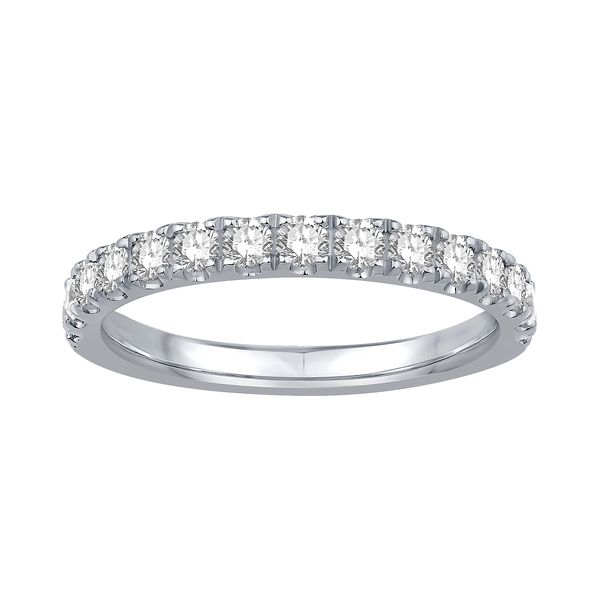 Platinum 0.55ctw Diamond Wedding Band Sz 6 Raleigh Diamond Fine Jewelry Raleigh, NC