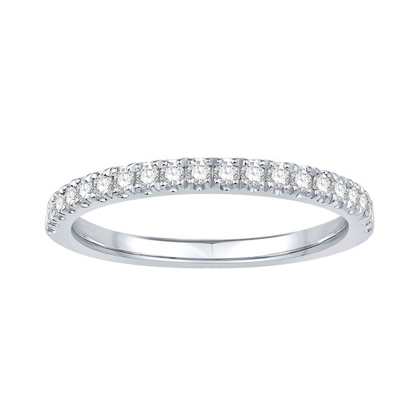 RD Classic Signature 18K White Gold 0.25cttw Diamond Ladies Wedding Band Sz 6 Raleigh Diamond Fine Jewelry Raleigh, NC