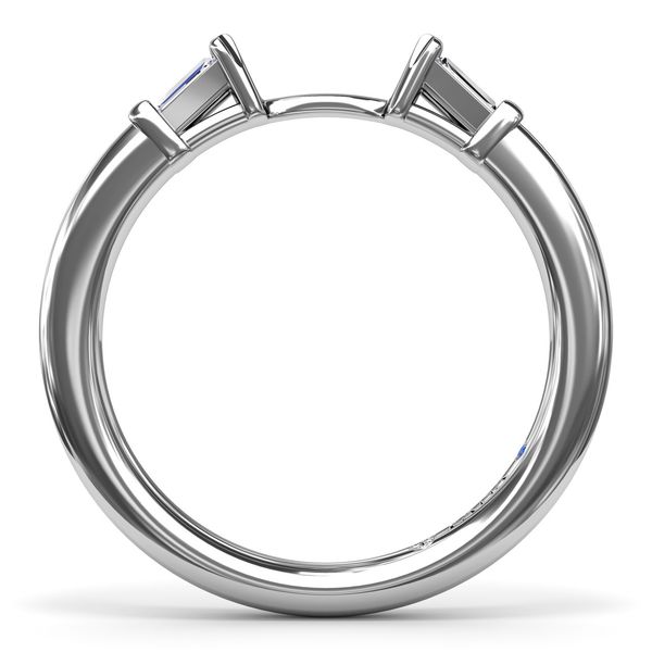 14K White Gold 0.06ctw Diamond Wedding Band Sz 6.5 Image 3 Raleigh Diamond Fine Jewelry Raleigh, NC