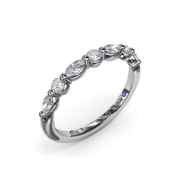 14K White Gold 0.38ctw Diamond Wedding Band Sz 6.5 Image 2 Raleigh Diamond Fine Jewelry Raleigh, NC