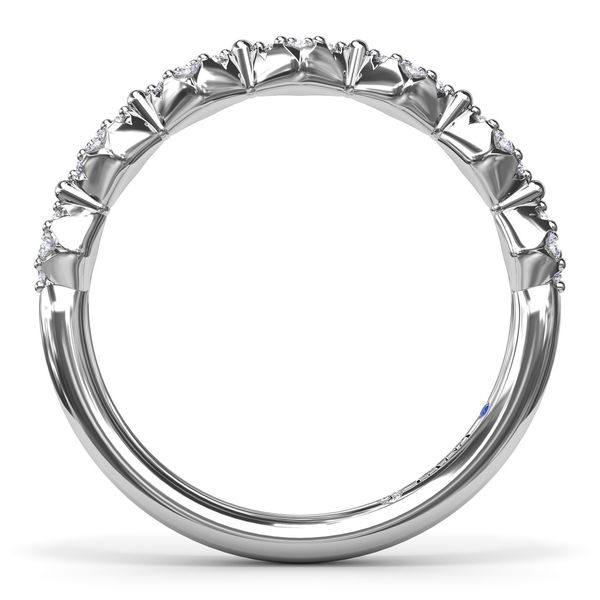 14K White Gold 0.17ctw Diamond Wedding Band Sz 6.5 Image 3 Raleigh Diamond Fine Jewelry Raleigh, NC