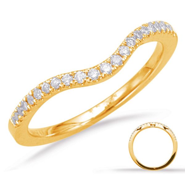 14K Yellow Gold 0.17ctw G/SI1 Diamond Matching Band Sz 6.5 Raleigh Diamond Fine Jewelry Raleigh, NC