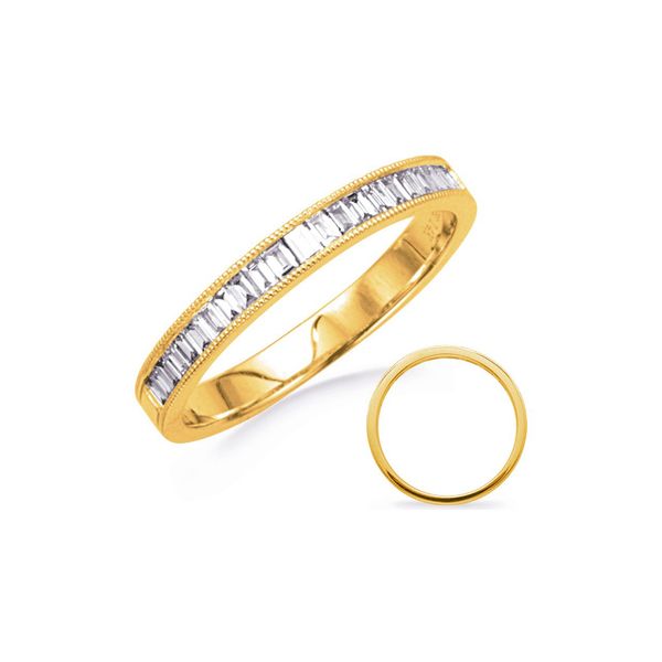 14K Yellow Gold 0.33ctw G/VS2 BG Diamond Miligrain Fashion Band Sz 6.5 Raleigh Diamond Fine Jewelry Raleigh, NC