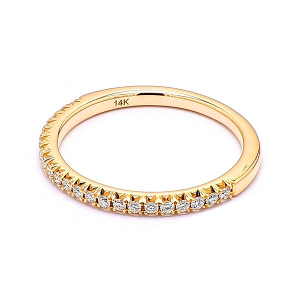 14K Yellow Gold 0.25ctw G/VS2 Diamond Anniversary Band Sz 6.5 Image 2 Raleigh Diamond Fine Jewelry Raleigh, NC
