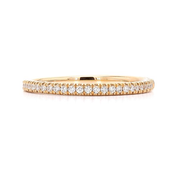 18K Yellow Gold 0.16ctw Ladies Diamond Wedding Band Sz 6 Raleigh Diamond Fine Jewelry Raleigh, NC