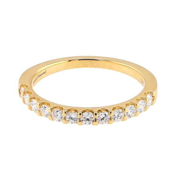 14K Yellow Gold 0.50cttw F-G/SI2 Diamond 12-Stone Ladies Wedding Band Sz 7 Raleigh Diamond Fine Jewelry Raleigh, NC
