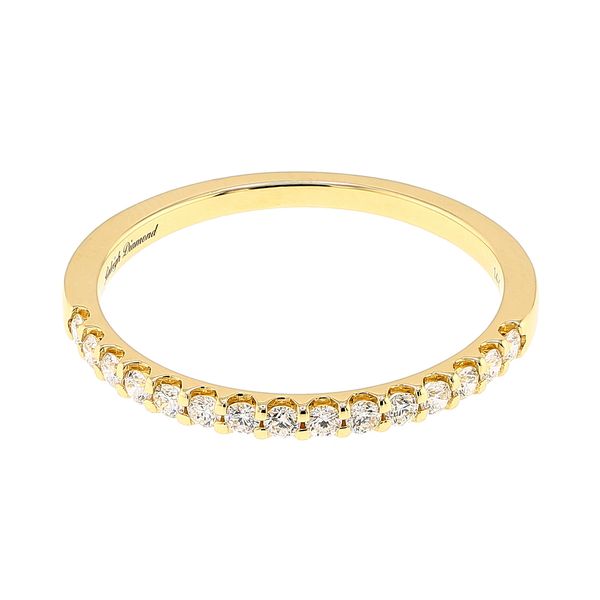 14K Yellow Gold 0.25cttw Diamond 15-Stone Half Anniversary Wedding Band Sz 7 Raleigh Diamond Fine Jewelry Raleigh, NC