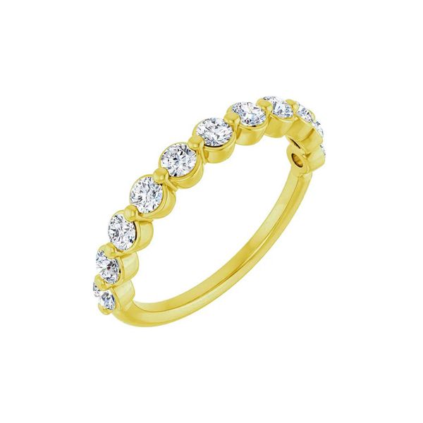14K Yellow Gold 5/8ctw Natural Diamond Anniversary Band Sz 7 Raleigh Diamond Fine Jewelry Raleigh, NC