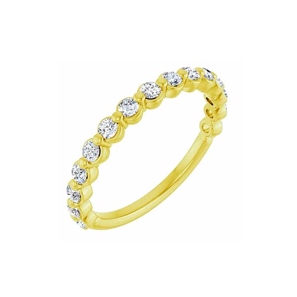 14K Yellow Gold 3/8ctw Natural Diamond Anniversary Band Sz 7 Raleigh Diamond Fine Jewelry Raleigh, NC