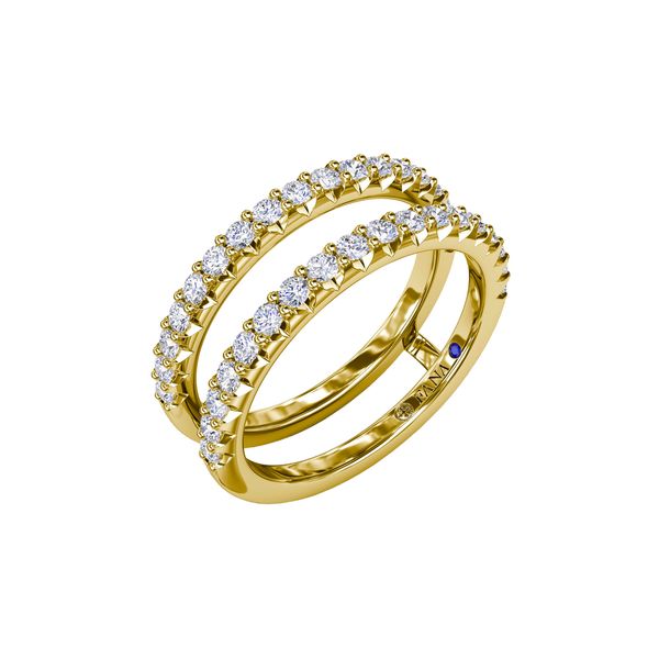 14K Yellow Gold 0.66ctw Petite Diamond Insert Ring Sz 6.5 Raleigh Diamond Fine Jewelry Raleigh, NC