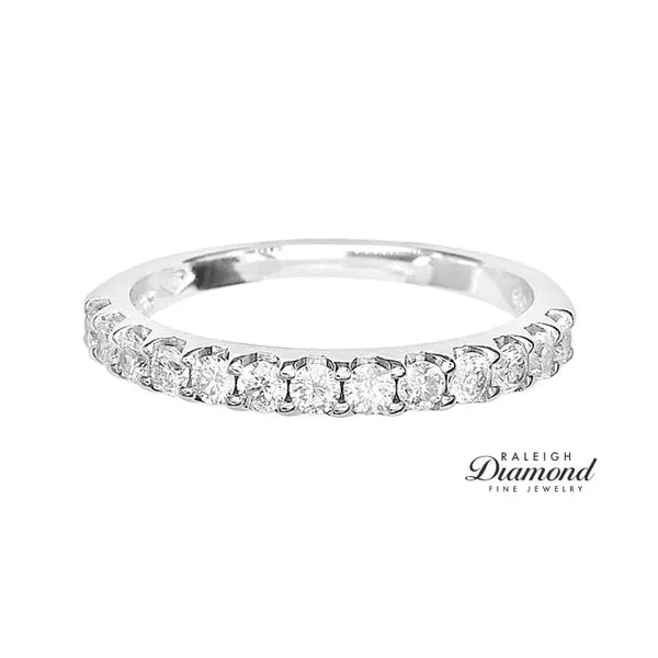 Estate 14K White Gold Women's 0.50ctw Shared Prong Diamond Band Raleigh Diamond Fine Jewelry Raleigh, NC