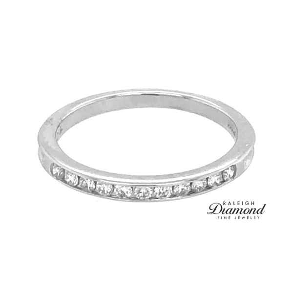 Estate Tiffany & Co. Platinum Diamond Wedding Band Raleigh Diamond Fine Jewelry Raleigh, NC