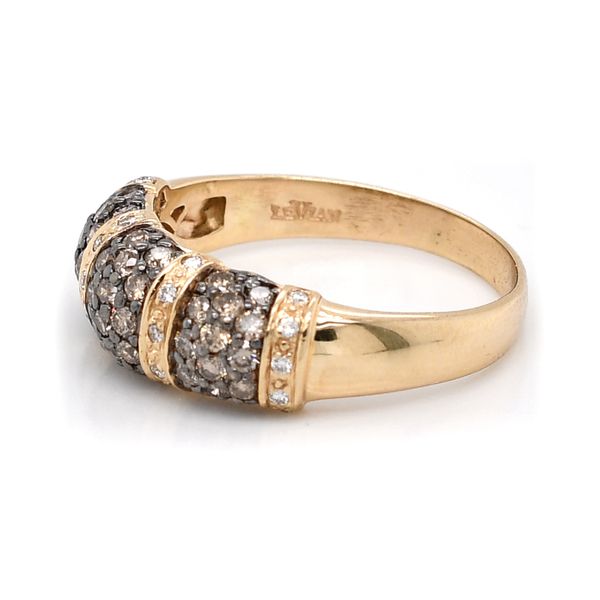 Le Vian Ring with Chocolate and Vanilla Diamonds in Honey 14k Yellow Gold Raleigh Diamond Fine Jewelry Raleigh, NC