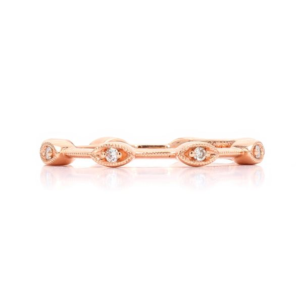 14K Rose Gold 0.07ctw Diamonds Band Image 2 Raleigh Diamond Fine Jewelry Raleigh, NC