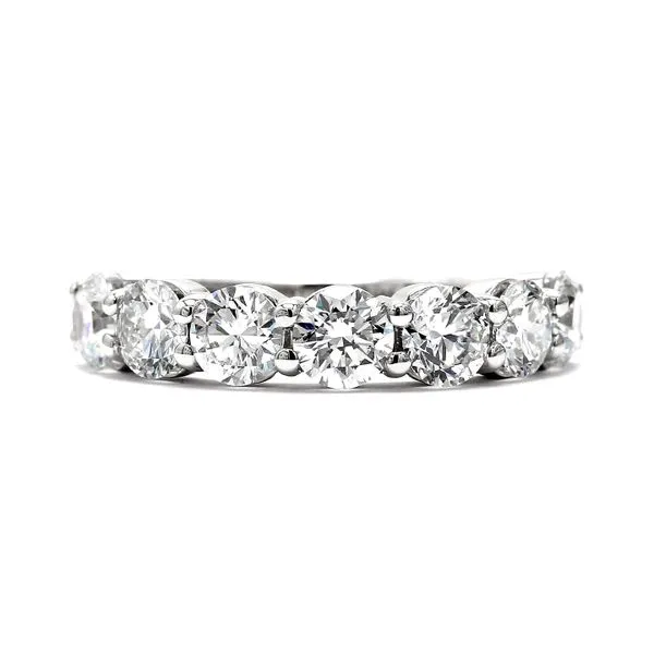 14K White Gold 2.45ctw 7-Stone Diamond Band Raleigh Diamond Fine Jewelry Raleigh, NC