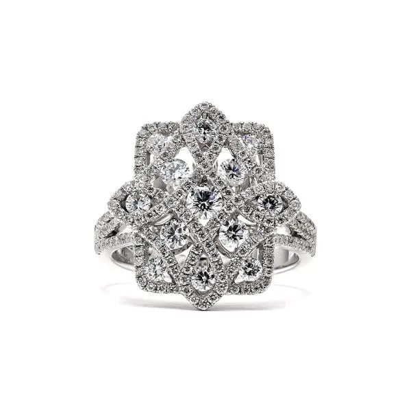14K White Gold 1.29ctw Fancy Diamond Ring Raleigh Diamond Fine Jewelry Raleigh, NC