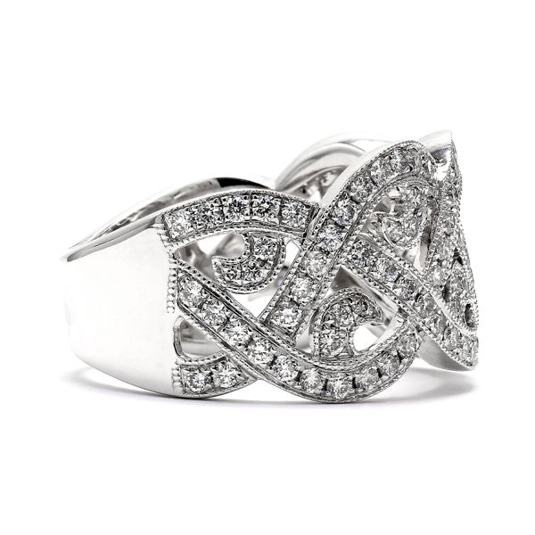 14K White Gold 0.90ctw G/SI1 Diamond Fashion Ring Image 2 Raleigh Diamond Fine Jewelry Raleigh, NC
